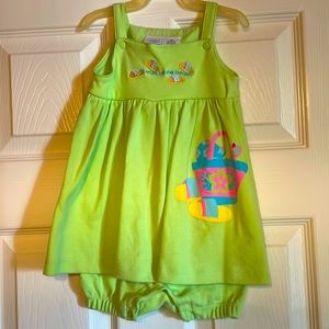 12 month Cute light green play outfit